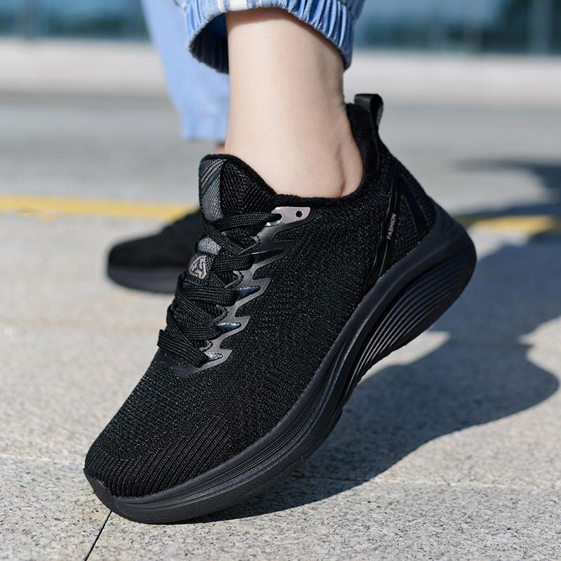 

Mens Running Shoes Autumn Winter 2026 New Cotton Warm Couple Sneakers Fashion Casual Travel Tennis Shoes for Men 44 чорний