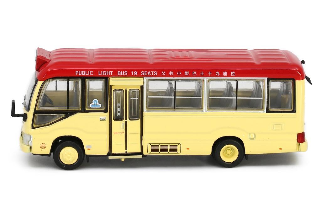 Tiny City Scale Toyota Coaster Minibus Red 1/76 No.183 (19 Seats) (Chai Wan)