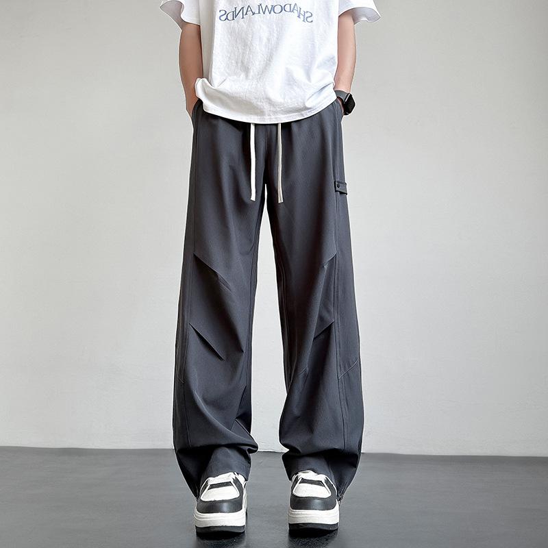 Casual Pants Working Wear American High Street New Spring and Summer Loose Sports Drooping Trousers Straight Wide Legs