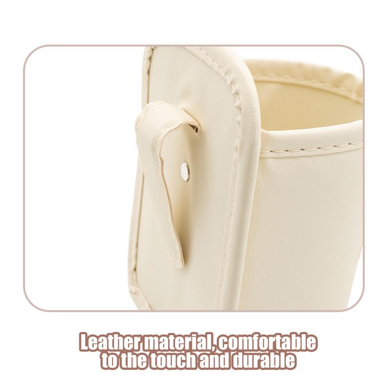 Car Window Cup Holder Cute Car Cup Stand Automotive Cup Holders Back Seat Organizer Truck Leather Cup Holder For Beverage Cups