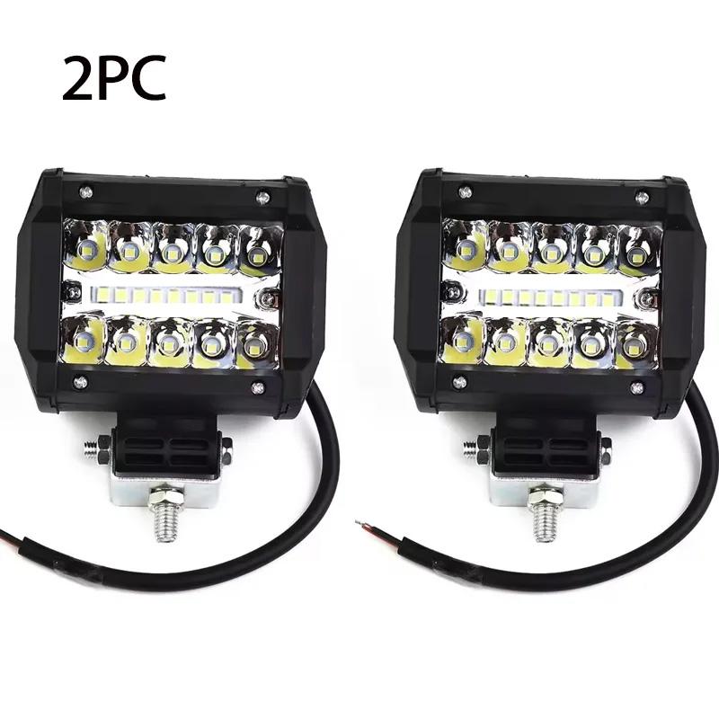 1/2PC 12V 60W LED Bar Offroad Spot Flood Combo LED Light Bar Work Light For Truck Car SUV ATV UTV 4WD LED Headlights