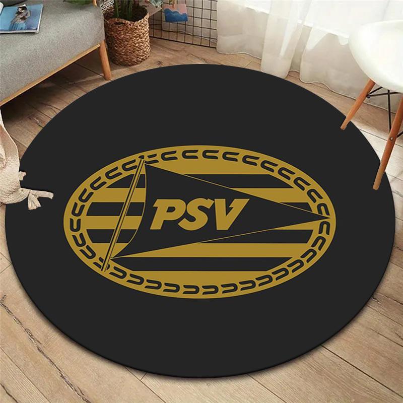 Philips Sport Vereniging Round Area Rug,Carpet Rug for Living Room Bedroom Sofa Playroom Decor,Non-slip Floor Mat