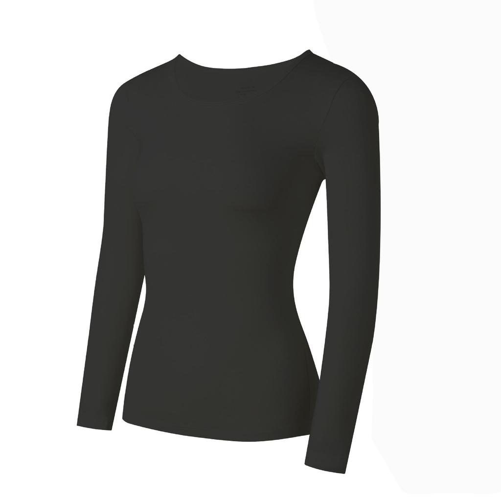 Unisex Winter Cotton Thin Underwear Set: Crew Neck Top & Pants