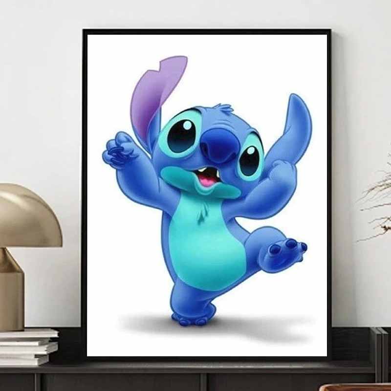 Disney Diamond Painting Stitch Vibrant Theme Illustration 5D Diy Diamond Painting Embroidery Set Round Square Diamond Art Mosaic Home Decor