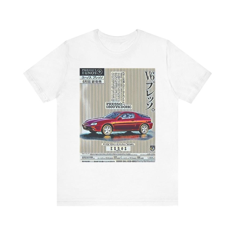 

Mazda Eunos V6 Retro Car Art Graphic Print Unisex Jersey Short Sleeve Tee Shirt XL