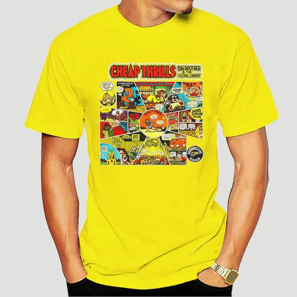 JANIS JOPLIN Cheap Thrills T-Shirt (Black) S-5XLHipster O-Neck Cool Tops 5766X