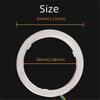 2pcs 80mm RGB COB Angel Eye Halo Ring APP Control For Car LED Headlight Fog Lamp