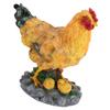 Henne Garten Statue mit kleinen Küken Henne Fee Garten Zubehör Harz Küken Henne Figur für Landsc