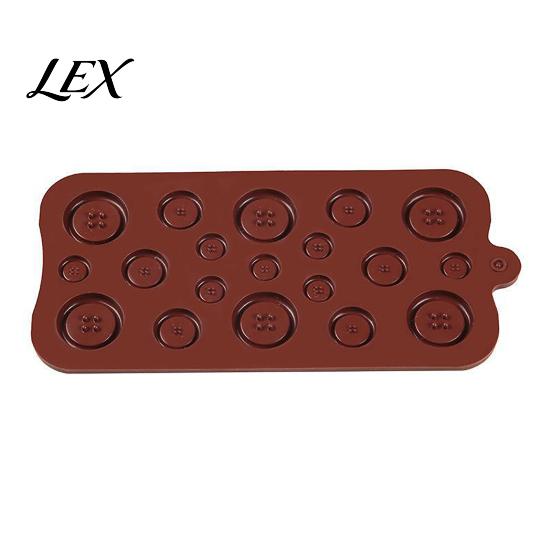 Cookie Decorating Molds 19-Hole Silicone Button Molds, Three Sizes DIY Cake Tray, Handmade Candy Flexible Easy Release Baking Gadgets for Chocolate