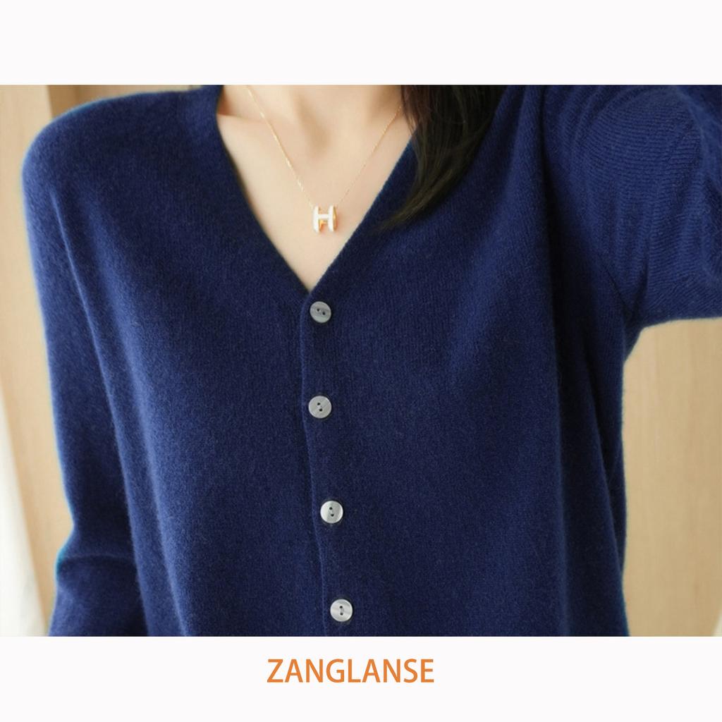 Women Knitwear V-Neck Single Breasted Button Pullovers Sweaters Women Fall Spring Long Sleeve Short Small Fresh Outer Wear Knitted Cardigan Tops