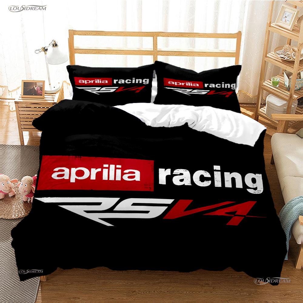 

A-Aprilia Moto Racing All Season Duvet Cover Comforter Bedding Sets Soft Quilt Cover And Pillowcases Single/Double/Queen/King EU King(240*220cm)3pcs