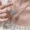 Luxury Butterfly Necklace Creative Pull-out Adjustable Chokers Arm Belly Body Chains Women Y2K Grunge Necklaces Fashion Jewelry