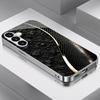 Sleek Carbon Fiber Black phone case glass s26 ultra case s25 ultra case for Samsung Galaxy S26 S25 S24 S23 S22 FE Ultra Plus