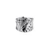 Retro Poker Ring For Men Zinc Alloy Color Punk Gothic Rock Hiphop Open Ring Unisex Accessories Handmade Designer Zircon Lover Gift
