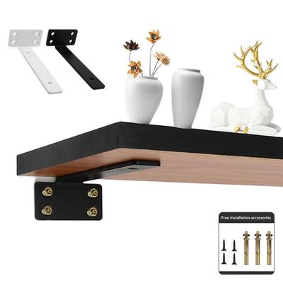 Wall-Mounted Floating Shelf Brackets Thickened Furniture Board Support Invisible L Bracke  Bathroom