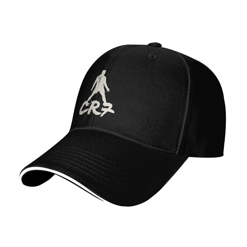 Gorra de Béisbol de Fútbol CR7 Moda Gorras Sándwich de Ronaldos para Hombres Mujeres Sombrero de Sol Ajustable Entrenamientos