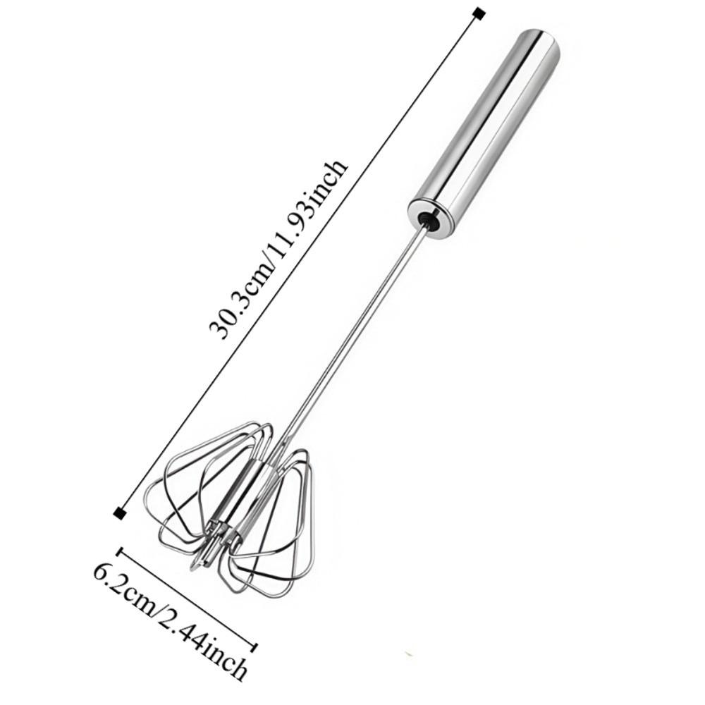 Upgraded Egg Whisk Hand Push Semi Automatic Whisk Durable Rotary Whisk Blender Baking