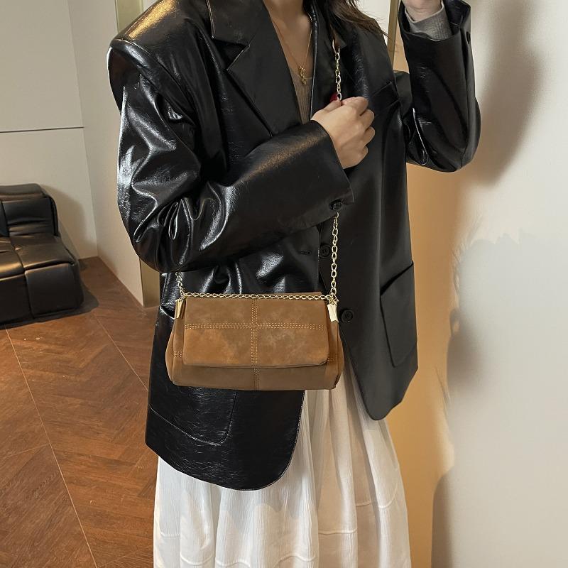 Bag Women's New Simple and Fashionable Small Square Bag Diamond Chain Stray Bag Versatile Shoulder Messenger Bag