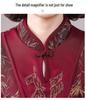 Spring Outfit: New Chinese Style Long Sleeve T-Shirt for Middle-Aged and Elderly Women, Plus Size Available