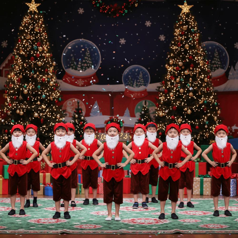 Fairy Tale Dwarf Cosplay Costume Role Play Christmas Elf Costume Seven Dwarfs Costume  School Plays