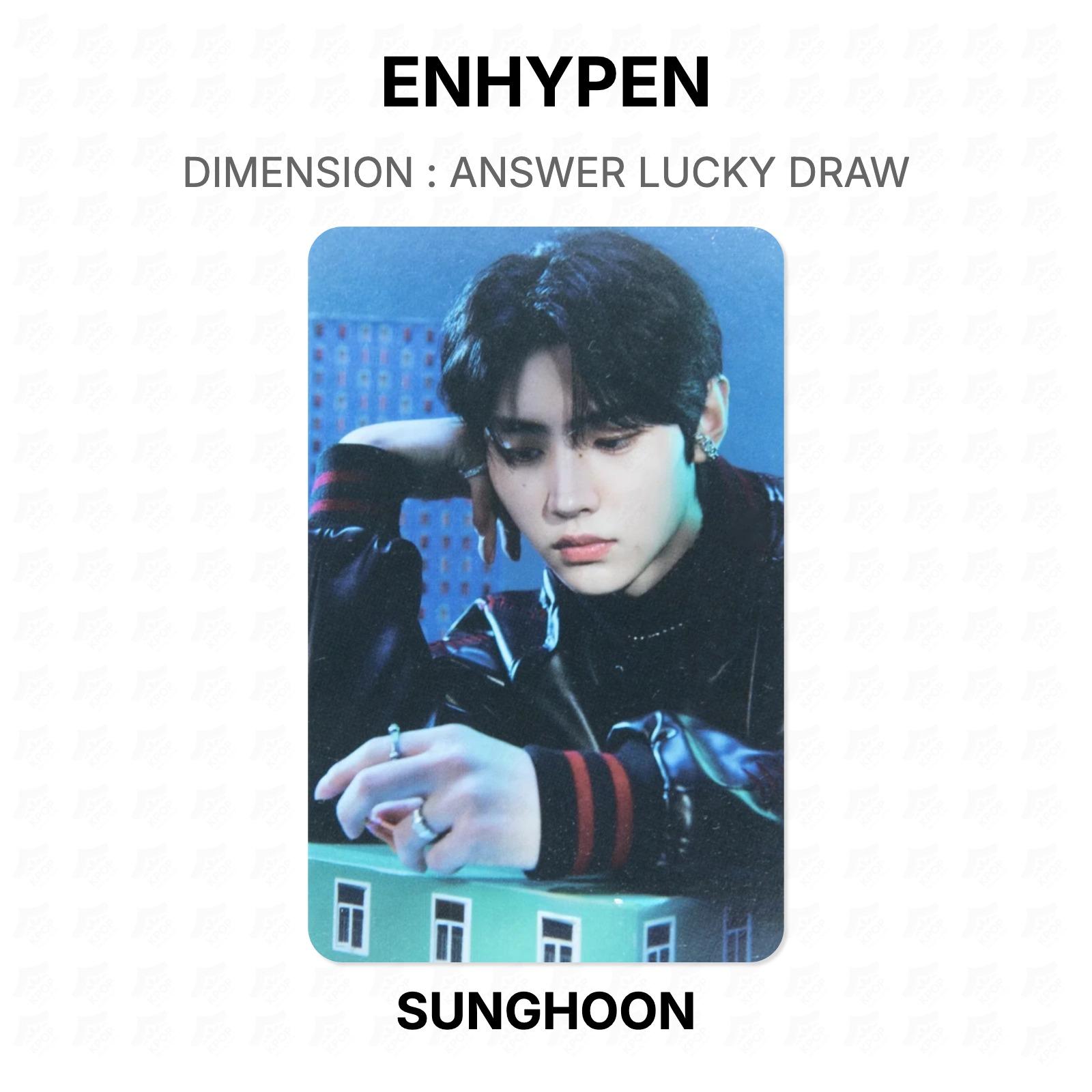 ЭНИПЕН ИЗМЕРЕНИЕ : ОТВЕТ ЛОТЕРЕЯ Официальная фотокарточка SUNGHOON