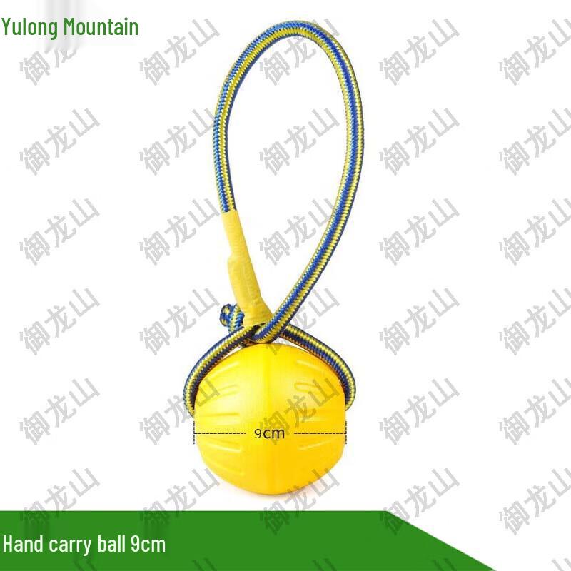 Durable EVA Dog Training Ball with Pull Ring