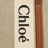 Chloe Woody Medium Tote A4 Size Compatible Bag, Beige/Brown, Women's, CHC22AS383I26, 90U, [Used]