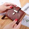 Yogodlns Women Short Standard Leather Wallet Hollow Out Leaves Decor Female Day Clutch Card Holder Money Purse Bags