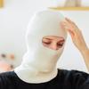 1-Hole Ski Mask Knitted Face Cover Adult Winter Balaclava Full Face Mask For Winter Outdoor Sports