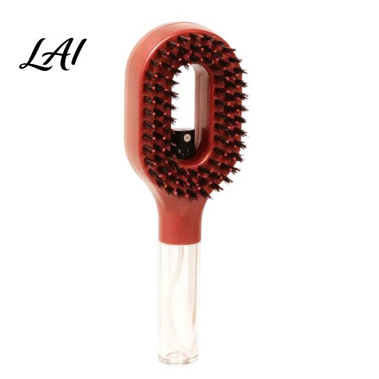 Scalp Massage Brush Heart Shape Spray Hair Brush Frizz Control Portable Detangling Comb 55ML Refillable Misting for Dry Flyaway & Tangled Smoothing