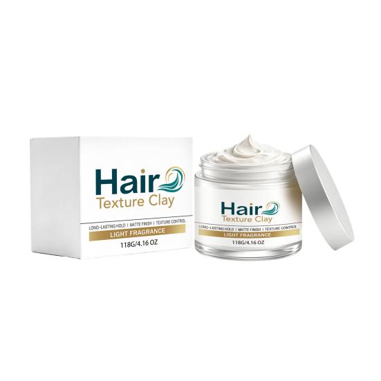 118G Hair Styling Clay for Men, Long Lasting Hold Matte Finish Hair Sculpting Wax, Low Shine Nourishing Hair Mask белый