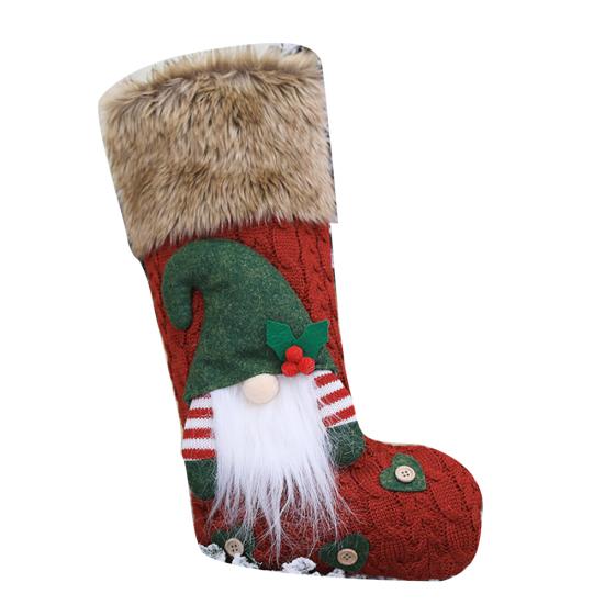 

Pwichdn Рождественский гном чулок Подарки Сумка для хранения конфет Рождественская елка Подвесной орнамент