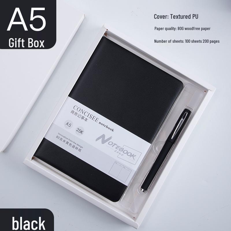 Premium A5 Notebook: Thick, Simple, Creative Business Diary with Customized Logo