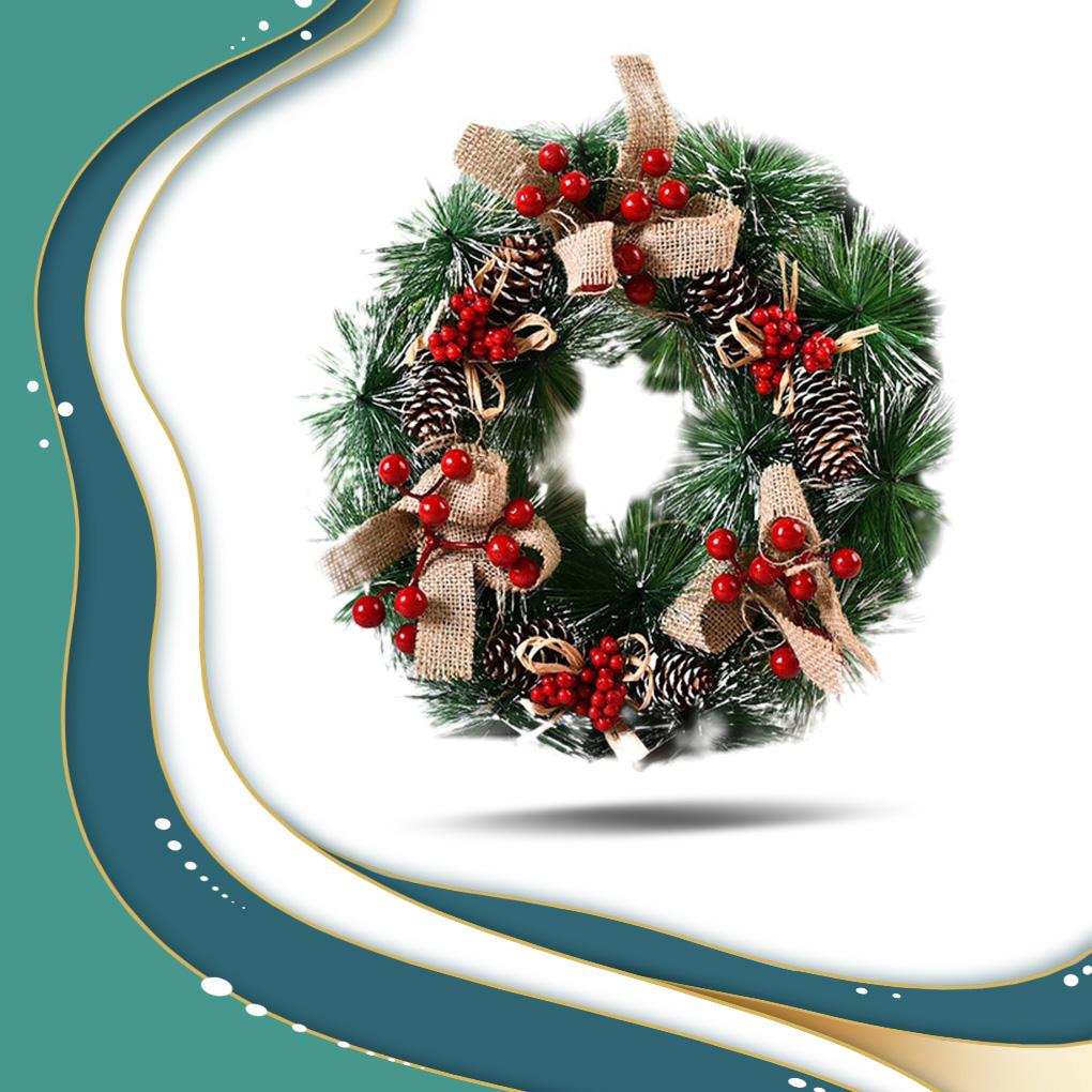 Front Door Garland Christmas PVC Hanging Garland Window Wall Decoration Home Office Hotel Holiday Ornament