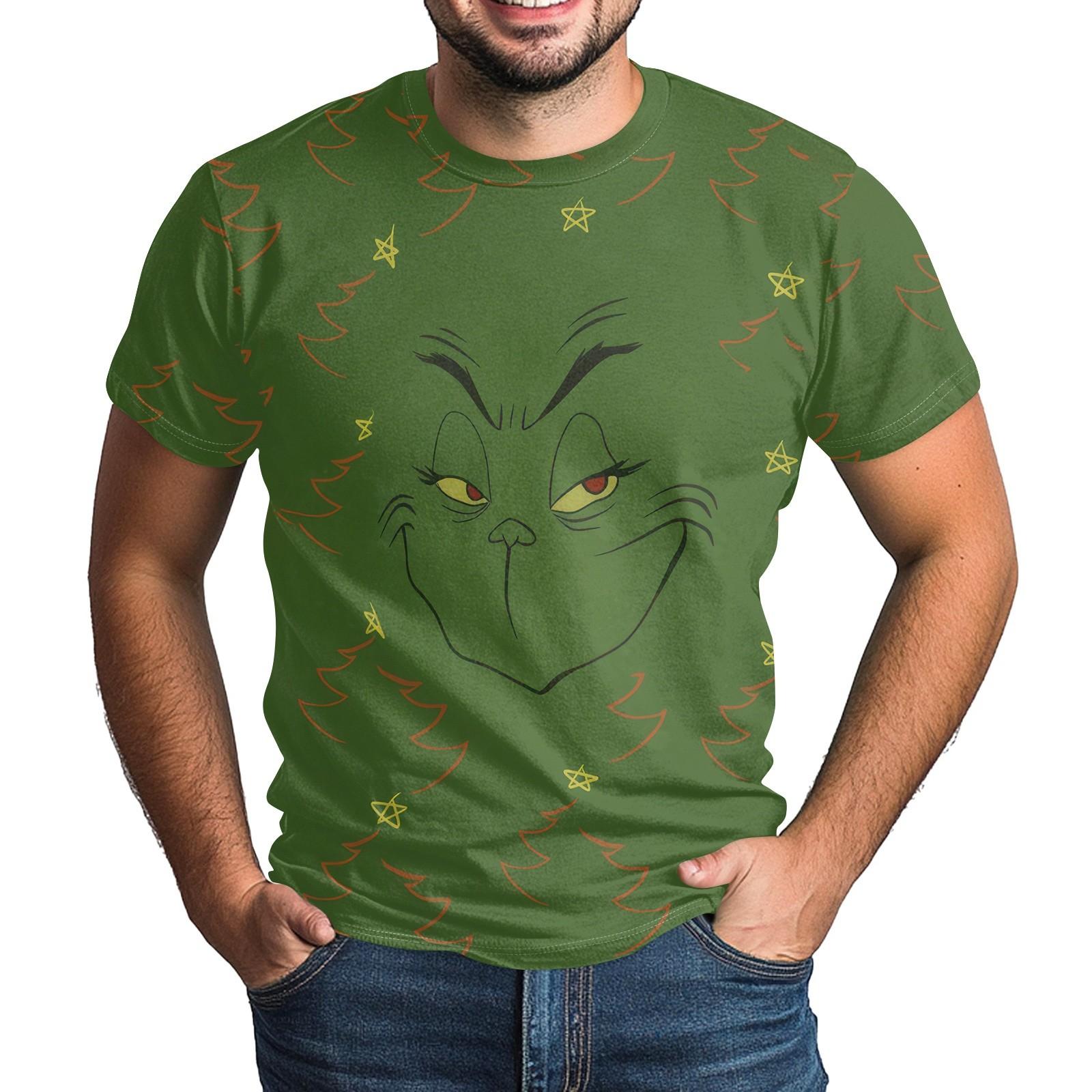 

Рождественская футболка для взрослых с круглым вырезом и коротким рукавом, забавный принт, милая рождественская футболка L армия зеленый