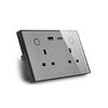 Melery Smart Tuya WiFi Dual UK Socket USB Type-C PD 20W Touch Control,Voice Controls Electricity Monitoring, Alexa Google Home