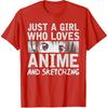 Japanese Manga Drawing Otaku Gift Anime Girl T-Shirt