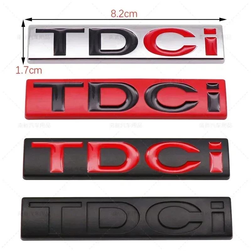 3D Metal TDCI Letters Car Rear Trunk Emblem Badge Sticker Decals For Ford Kuga Explorer Transit Accessories