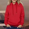Women's Long Sleeve Oversized  Oversized Drop Shoulder Sleeves Women's Hooded Plush Sweatshirt