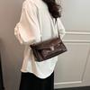 Vintage Oil Wax Leather Simple Small Square Bag Fashion Commuter All-matched Crossbody Bag Ladies  New Shoulder Bag