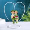 2Pcs/Set Resin Couple Ornament Love Statue Sculpture Figurine Home Livingroom Décor Accents Sculptures Engagement Couples Gift