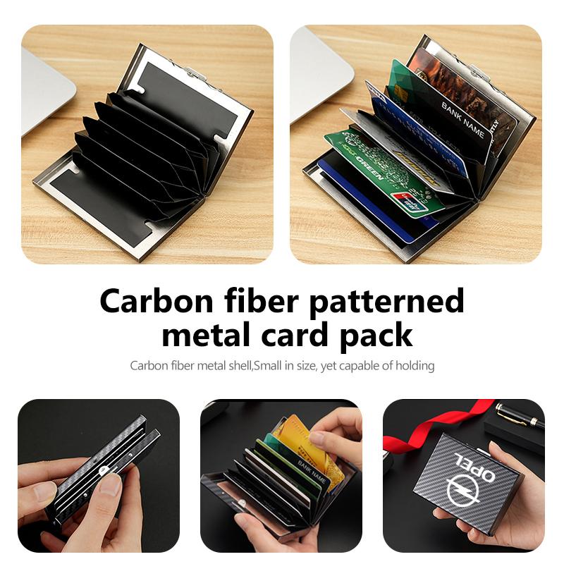For Opel Multi-functional Car Styling Credit Card Clip Protector Cover Cards Case Storage Bag Corsa Mokka Astra Cascada Adam