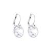 Swarovski Bella V Rhodium Plated Pierced Earrings Women Earrings White 5292855