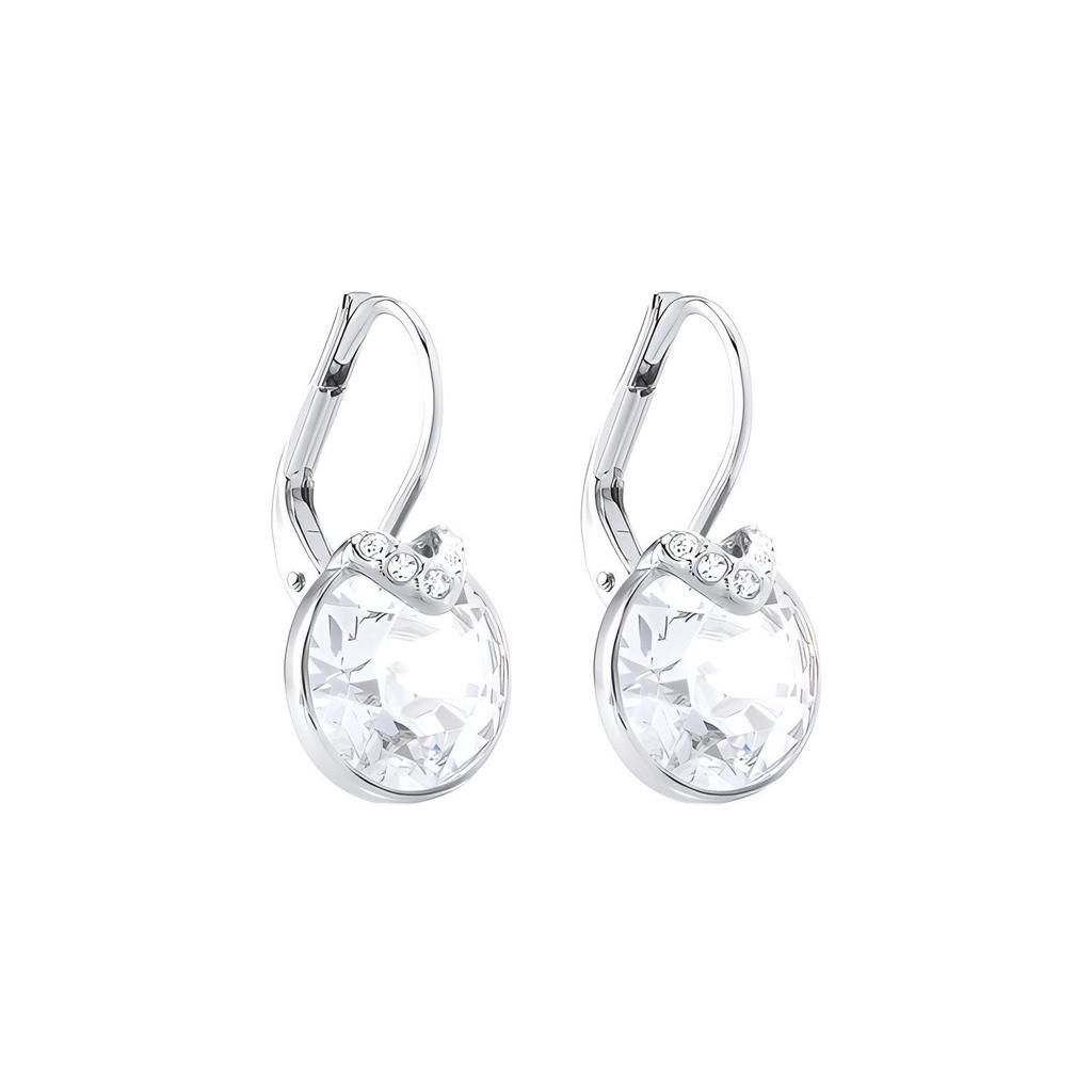 Swarovski Bella V Rhodium Plated Pierced Earrings Women Earrings White 5292855
