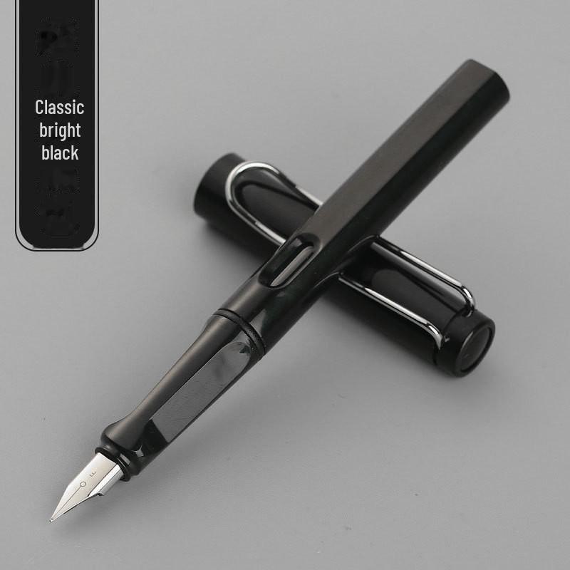 Zhengzi Student Fountain Pen - Iridium Gold 0.5mm Nib, 0.38mm Replaceable Ink Capsule, Steel Construction
