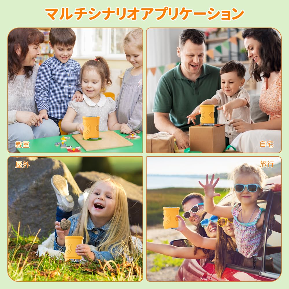 Temodu Kids Screen Educational Science Rechargeable Mini Portable Digital Microscope with 4x Perfect for Birthdays and Christmas Gifts Microscope,