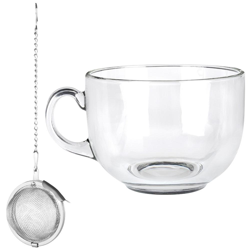 Coffee And Tea Glass With Strainer 650 Ml
