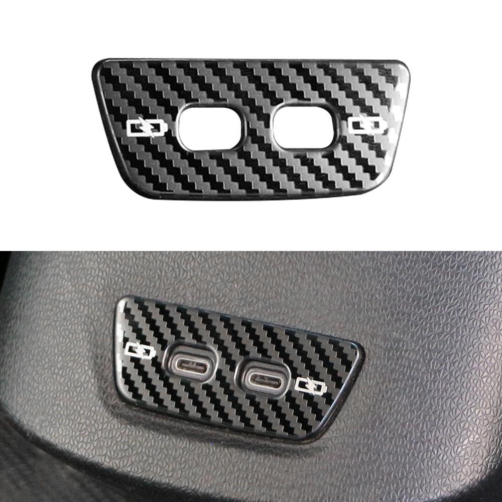 

Накладка-декоративная наклейка на панель заднего USB-порта для зарядки для Volkswagen VW ID3 ID.3 ID3 2022 - 2025 Аксессуары для интерьера автомобиля чёрный