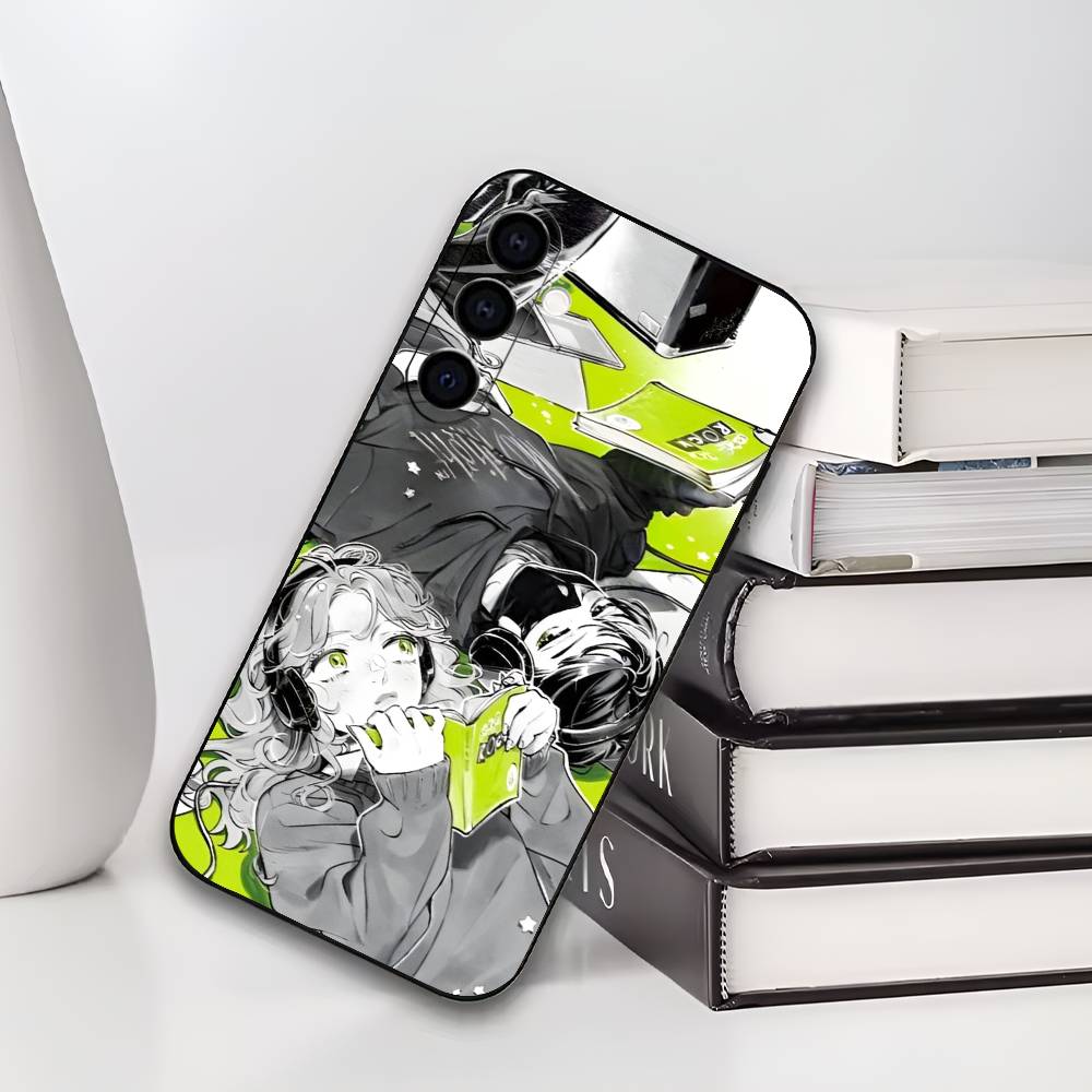 A-Aya Osawa Mitsuki Koga MitsuAya Soft Black Phone Case for Samsung Galaxy A73/A72/A71/A70/A53/A52/A51