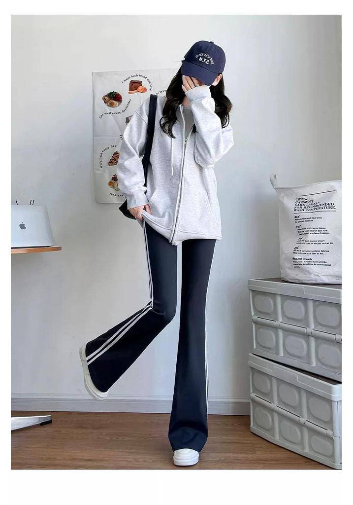 Women's Micro-Flared High-Waisted Butt-Lifting Yoga Pants - Slimming & Plus Size, Spring/Summer 2026